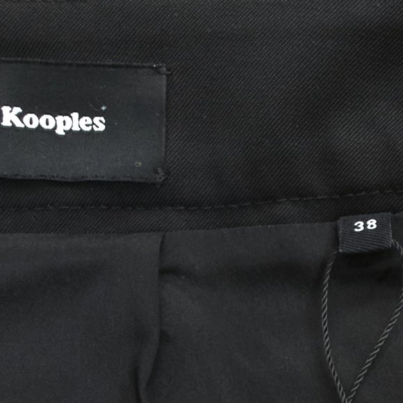 The Kooples Black Wool Beautifully Crafted Waist Pencil Mini Skirt, Size S - Picture 10 of 11